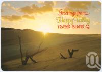 <span class="caption-caption">Sunset over Enchanted Valley, within walking distance of Happy Valley Resort, Fraser Island</span>, c1970-2000. <br />Postcard, collection of <span class="caption-contributor">Murray Views Collection</span>.