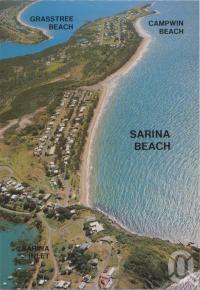 <span class="caption-caption">Aerial view, Sarina Beach</span>, c1970-2000. <br />Postcard, collection of <span class="caption-contributor">Murray Views Collection</span>.