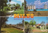 <span class="caption-caption">Miles Historical Museum, Grain Silos, Dogwood Creek Crossing, Anzac Park</span>, c1970-2000. <br />Postcard, collection of <span class="caption-contributor">Murray Views Collection</span>.