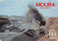 <span class="caption-caption">Blasting the Overburden in the Open Cut Coal Mine, Moura</span>, c1970-2000. <br />Postcard, collection of <span class="caption-contributor">Murray Views Collection</span>.