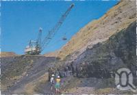 <span class="caption-caption">The open cut coal mine, showing the giant Dragline removing the overburden, Moranbah</span>, c1970-2000. <br />Postcard, collection of <span class="caption-contributor">Murray Views Collection</span>.