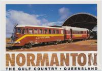 <span class="caption-caption">The Gulflander RM 93, Normanton</span>, c1970-2000. <br />Postcard, collection of <span class="caption-contributor">Murray Views Collection</span>.