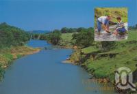 <span class="caption-caption">Mary River, Gympie</span>, c1986. <br />Postcard by <span class="caption-publisher">Murray Views Pty Ltd</span>, collection of <span class="caption-contributor">Centre for the Government of Queensland</span>.