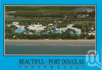 <span class="caption-caption">Aerial view showing the Sheraton Mirage on Four Mile Beach, Port Douglas</span>, c1990. <br />Postcard by <span class="caption-publisher">Murray Views Pty Ltd</span>, collection of <span class="caption-contributor">Centre for the Government of Queensland</span>.