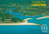 <span class="caption-caption">Aerial view featuring Currumbin surfing beach and the safe waterways of Currumbin Creek</span>, c1984. <br />Postcard by <span class="caption-publisher">Murray Views Pty Ltd</span>, collection of <span class="caption-contributor">Centre for the Government of Queensland</span>.