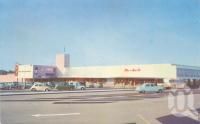 <span class="caption-caption">The drive-in shopping centre, Chermside opened in May</span>, 1957. <br />Postcard, collection of <span class="caption-contributor">Centre for the Government of Queensland</span>.