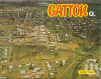 <span class="caption-caption">Aerial view, Gatton</span>, c1980. <br />Postcard folder by <span class="caption-publisher">Murray Views Pty Ltd</span>, collection of <span class="caption-contributor">Centre for the Government of Queensland</span>.
