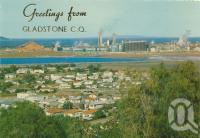 <span class="caption-caption">The Alumina Plant from the weather station, Gladstone</span>, 1979. <br />Postcard by <span class="caption-publisher">Murray Views Pty Ltd</span>, collection of <span class="caption-contributor">Centre for the Government of Queensland</span>.
