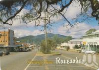 <span class="caption-caption">Grigg Street, Ravenshoe</span>, 1990. <br />Postcard by <span class="caption-publisher">Murray Views Pty Ltd</span>, collection of <span class="caption-contributor">Centre for the Government of Queensland</span>.