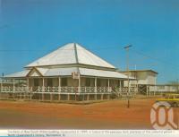 <span class="caption-caption">The Bank of New South Wales building, constructed in 1886, Normanton</span>, c1983. <br />Postcard folder by <span class="caption-publisher">Murray Views Pty Ltd</span>, collection of <span class="caption-contributor">Centre for the Government of Queensland</span>.