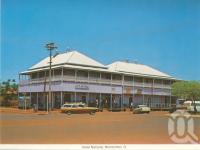 <span class="caption-caption">Hotel National, Normanton</span>, c1983. <br />Postcard folder by <span class="caption-publisher">Murray Views Pty Ltd</span>, collection of <span class="caption-contributor">Centre for the Government of Queensland</span>.
