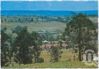<span class="caption-caption">Overlooking Yarraman with "Parkview Hostel" in background</span>, c1970-2000. <br />Postcard, collection of <span class="caption-contributor">Murray Views Collection</span>.