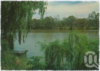 <span class="caption-caption">The Balonne River, a popular fishing and recreation area, St George</span>, c1970-2000. <br />Postcard, collection of <span class="caption-contributor">Murray Views Collection</span>.