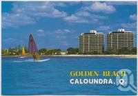 <span class="caption-caption">Sailboarding, Golden Beach with Gemini Resort in background</span>, c1970-2000. <br />Postcard, collection of <span class="caption-contributor">Murray Views Collection</span>.