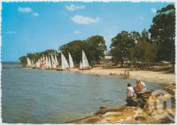 <span class="caption-caption">Sailing on Lake Cootharaba, Boreen Point</span>, c1970-2000. <br />Postcard, collection of <span class="caption-contributor">Murray Views Collection</span>.