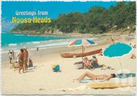 <span class="caption-caption">The surfing beach looking towards National Park, Noosa Heads</span>, c1970-2000. <br />Postcard, collection of <span class="caption-contributor">Murray Views Collection</span>.
