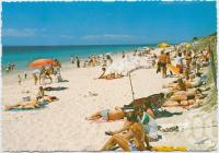 <span class="caption-caption">The surfing beach, Woorim, Bribie Island</span>, c1970-2000. <br />Postcard, collection of <span class="caption-contributor">Murray Views Collection</span>.