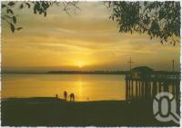<span class="caption-caption">Sunset at Bongaree, Bribie Island</span>, c1970-2000. <br />Postcard, collection of <span class="caption-contributor">Murray Views Collection</span>.