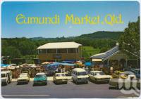 <span class="caption-caption">The Eumundi Market started in 1979 is situated in the middle of the Historic town of Eumundi</span>, c1970-2000. <br />Postcard, collection of <span class="caption-contributor">Murray Views Collection</span>.