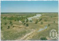 <span class="caption-caption">Aerial view of Birdsville Billabong</span>, c1970-2000. <br />Postcard, collection of <span class="caption-contributor">Murray Views Collection</span>.