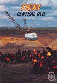 <span class="caption-caption">Dragline Operations at Oakey Creek Coal Mine, Tieri</span>, c1970-2000. <br />Postcard, collection of <span class="caption-contributor">Murray Views Collection</span>.