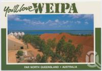 <span class="caption-caption">Bauxite Stockpile, Weipa</span>, c1970-2000. <br />Postcard, collection of <span class="caption-contributor">Murray Views Collection</span>.