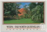<span class="caption-caption">Administration Gardens, Weipa</span>, c1970-2000. <br />Postcard, collection of <span class="caption-contributor">Murray Views Collection</span>.