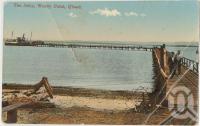 <span class="caption-caption">Jetty, Woody Point</span>, c1910. <br />Postcard, collection of <span class="caption-contributor">Fryer Library, UQ</span>.