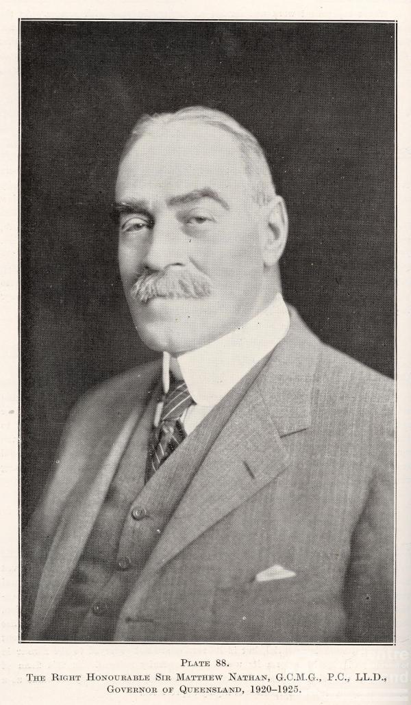 The Right Honourable Sir Matthew Nathan, Governor of Queensland, 1920 ...